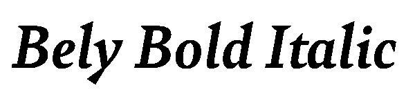 Bely Bold Italic