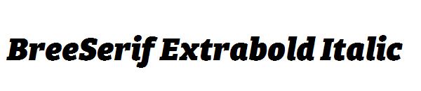 BreeSerif Extrabold Italic