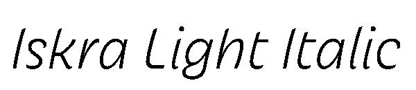 Iskra Light Italic