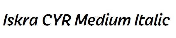 Iskra CYR Medium Italic