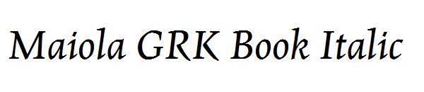 Maiola GRK Book Italic