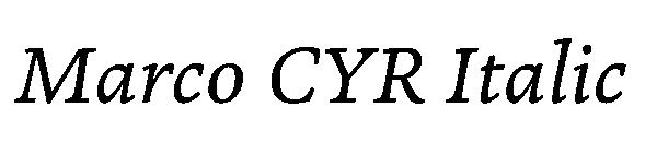 Marco CYR Italic