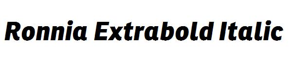 Ronnia Extrabold Italic