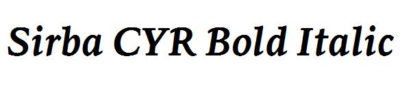 Sirba CYR Bold Italic