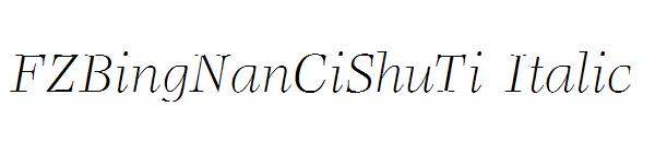 FZBingNanCiShuTi Italic