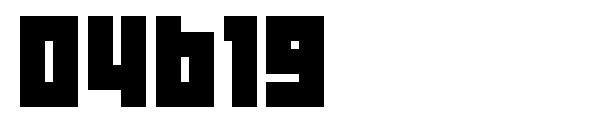 04b19字体