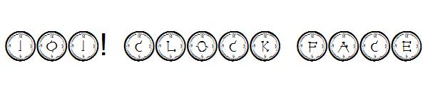 101! Clock Face字体