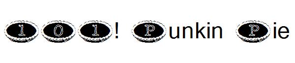101! Punkin Pie字体