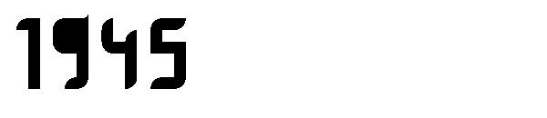 1945字体