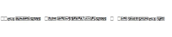 2Peas Blocks - Winter字体