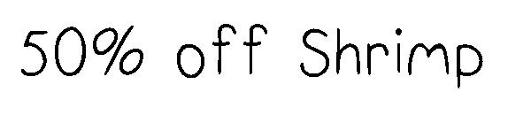 50% off Shrimp 字体