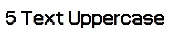 5 Text Uppercase字体