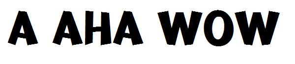 a Aha Wow字体