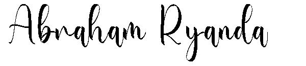 Abraham Ryanda字体