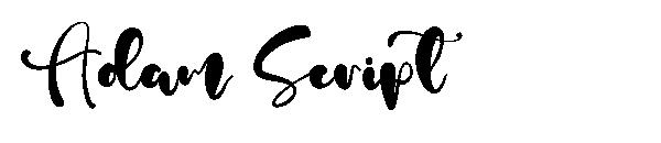 Adam Script字体
