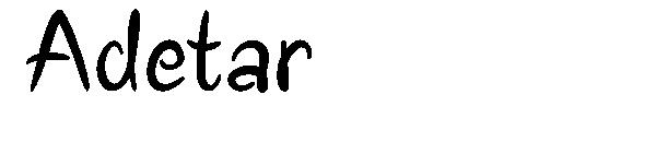 Adetar字体