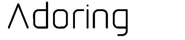 Adoring字体