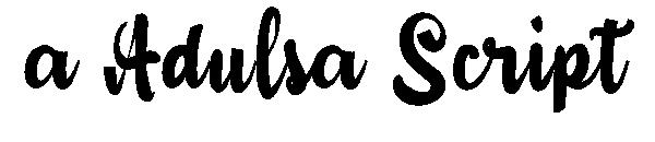 a Adulsa Script字体