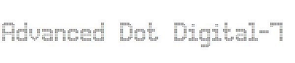 Advanced Dot Digital-7字体