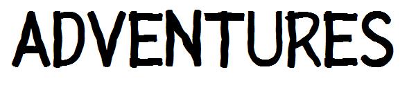 ADVENTURES字体