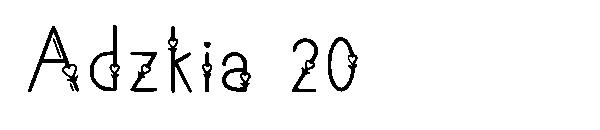Adzkia 20字体