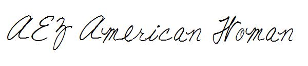 AEZ American Woman字体