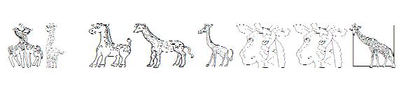 AEZ giraffes字体