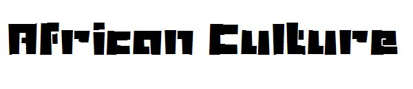 African Culture字体