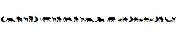 Afrika Wildlife B Mammals2字体