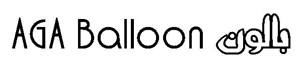 AGA Balloon بالون 字体