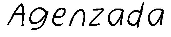 Agenzada字体