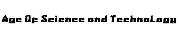 Age Of Science and Technology字体