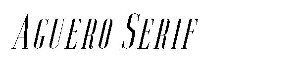 Aguero Serif字体