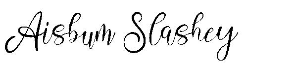 Aisbum Slashey字体