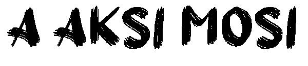 a Aksi Mosi字体