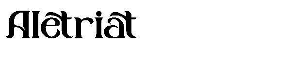 Aletriat字体