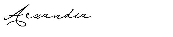 Allexandia字体