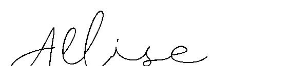 Allise字体