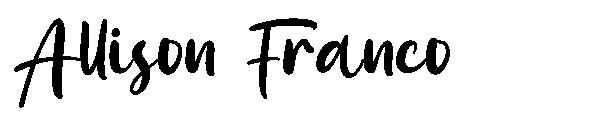 Allison Franco字体