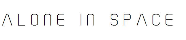 Alone In Space字体