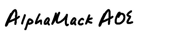 AlphaMack AOE字体