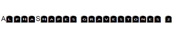 AlphaShapes gravestones 2字体