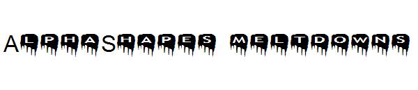 AlphaShapes meltdowns字体