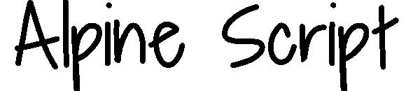 Alpine Script字体