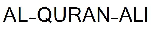 AL-QURAN-ALI字体