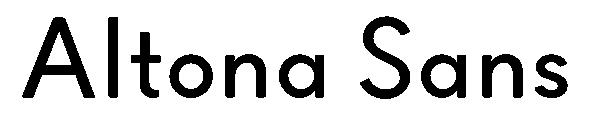 Altona Sans字体