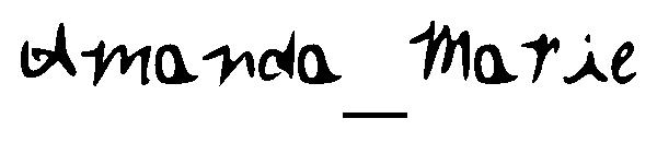 Amanda_Marie字体