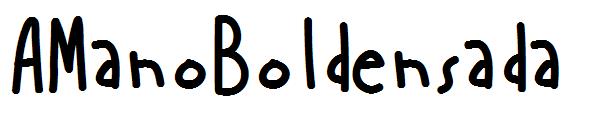 AManoBoldensada字体