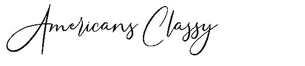 Americans Classy字体