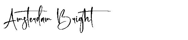 Amsterdam Bright字体